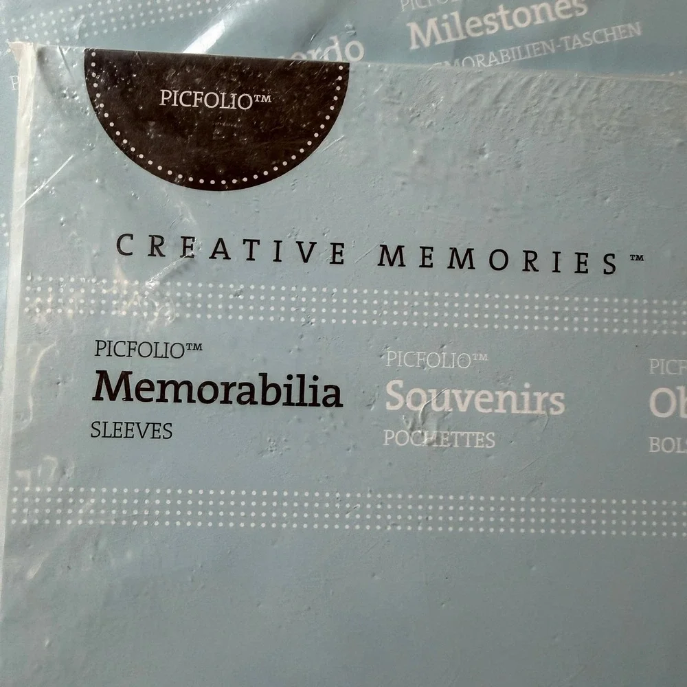 Creative Memories Picfolio Memorabilia Sleeves 11x14 Photo Safe 2 Pack 639274